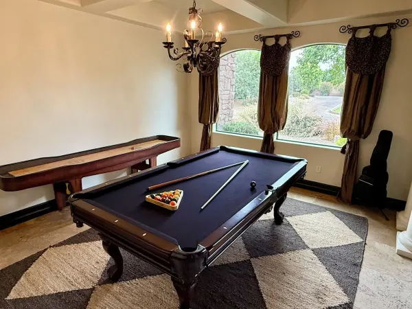 Game room — pool, ping pong, shuffleboard, darts