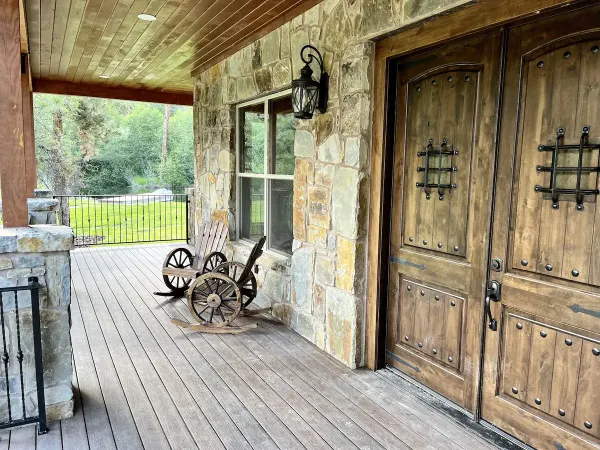 Front porch and deck