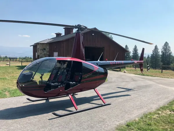 Private helipad for guest use