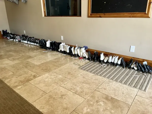 35 pairs of skates available